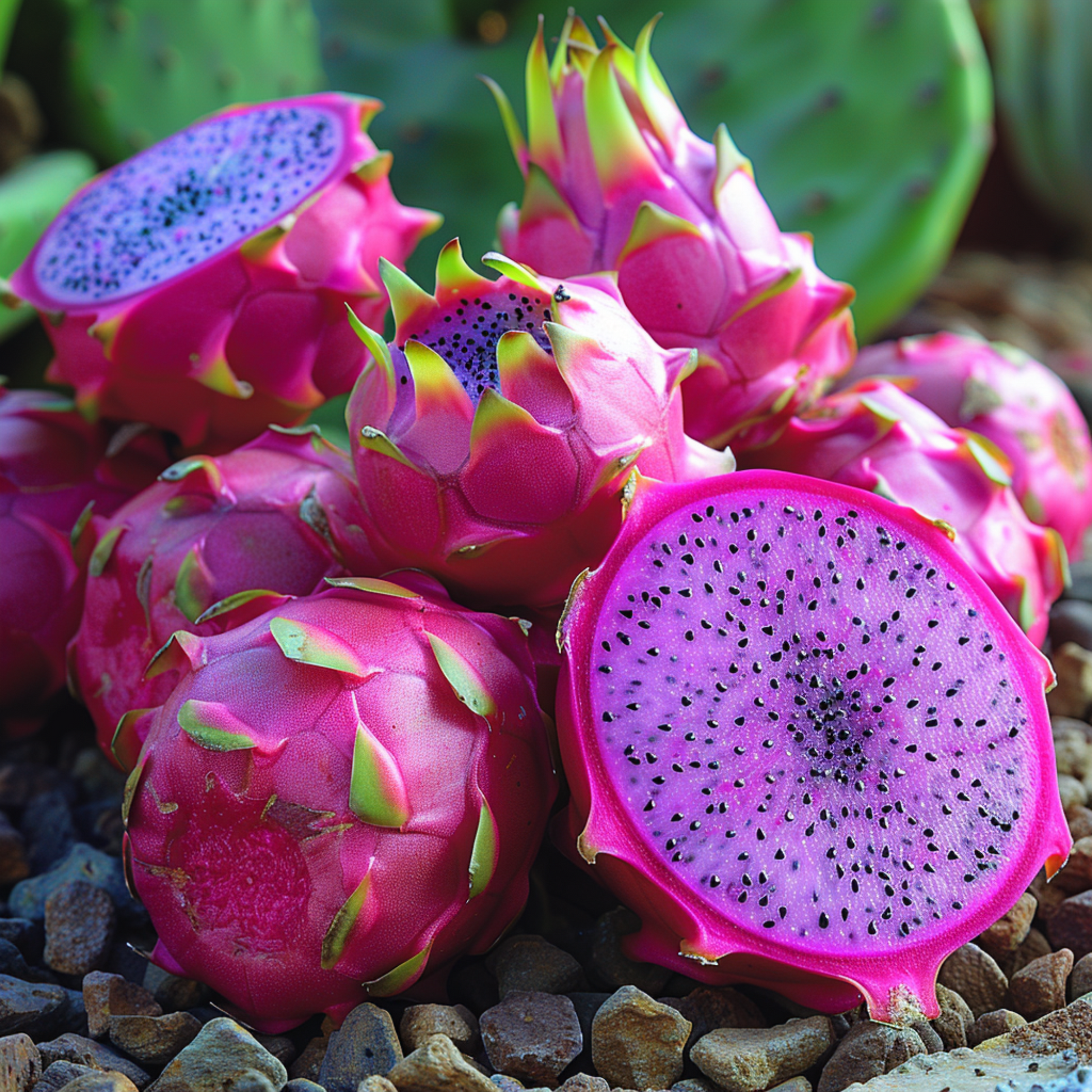 Pithaya Dragon Fruit pink and white